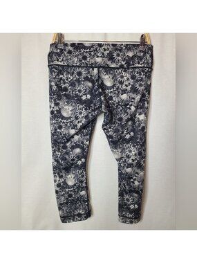 Lululemon Flowabunga Wunder Under Crop Full On Luxtreme Leggings size 10